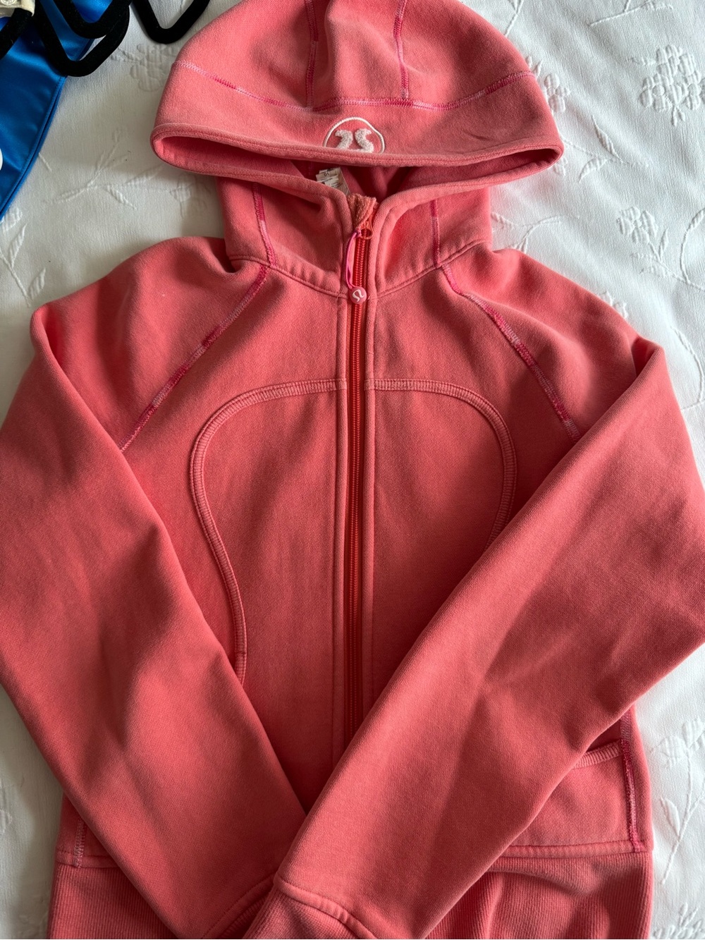 Coral Pink Hooded Zip-Up Jacket - lululemon athletica